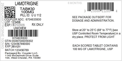 Label (29300 112 05 Lamotrigine 100mg 67046 359 30)